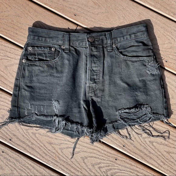 NWOT Free People Jean Shorts - Picture 3 of 4